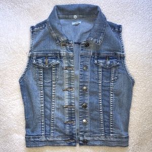 DENIM TANK JACKET